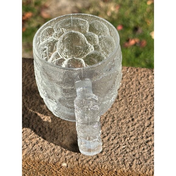 McDonalds Flintstones Rocky Road Mug Textured Frosted Stone Design USA Two 1993 - Picture 5 of 8